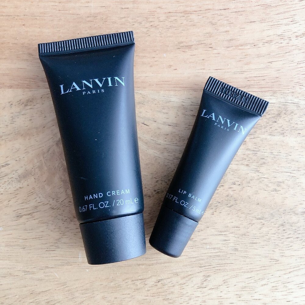 5/$20 Lanvin Hand cream & Landvin Lip Balm lotion moisturizer luxury brand